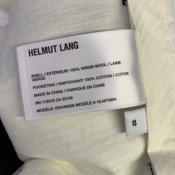HELMUT LANG SS24 Size 42 Black Wool Notch Lapel Seatbelt Suit - Picture 12 of 13